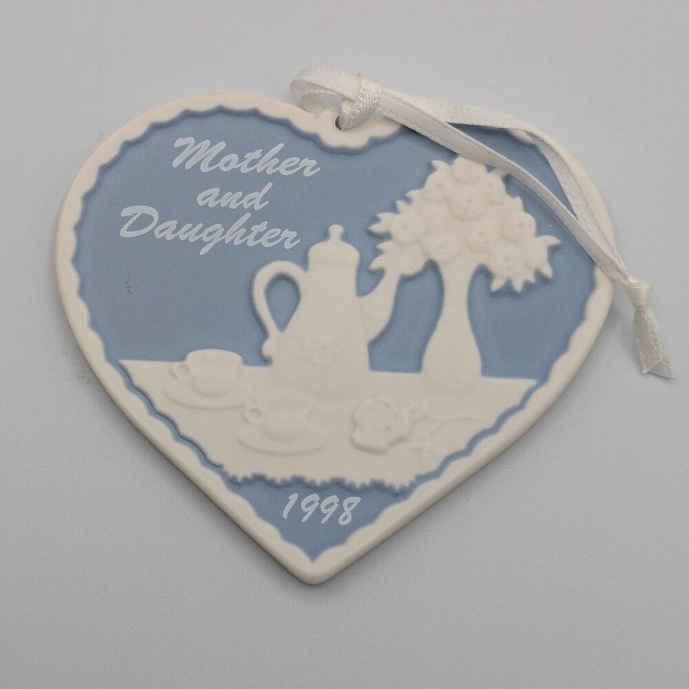 Hallmark Keepsake Mother and Daughter 1998, Vintage Porcelain Christmas Ornament